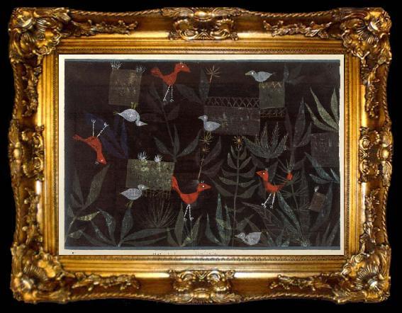 framed  Paul Klee Bird Gardean, ta009-2